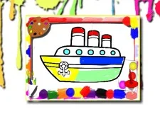 Boats Coloring Book